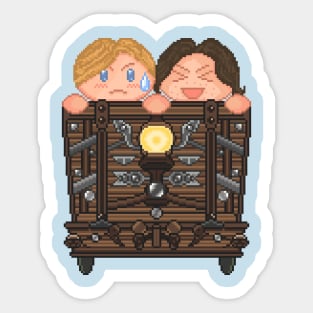 Resident Evil 4 Remake Pixel Art Sticker